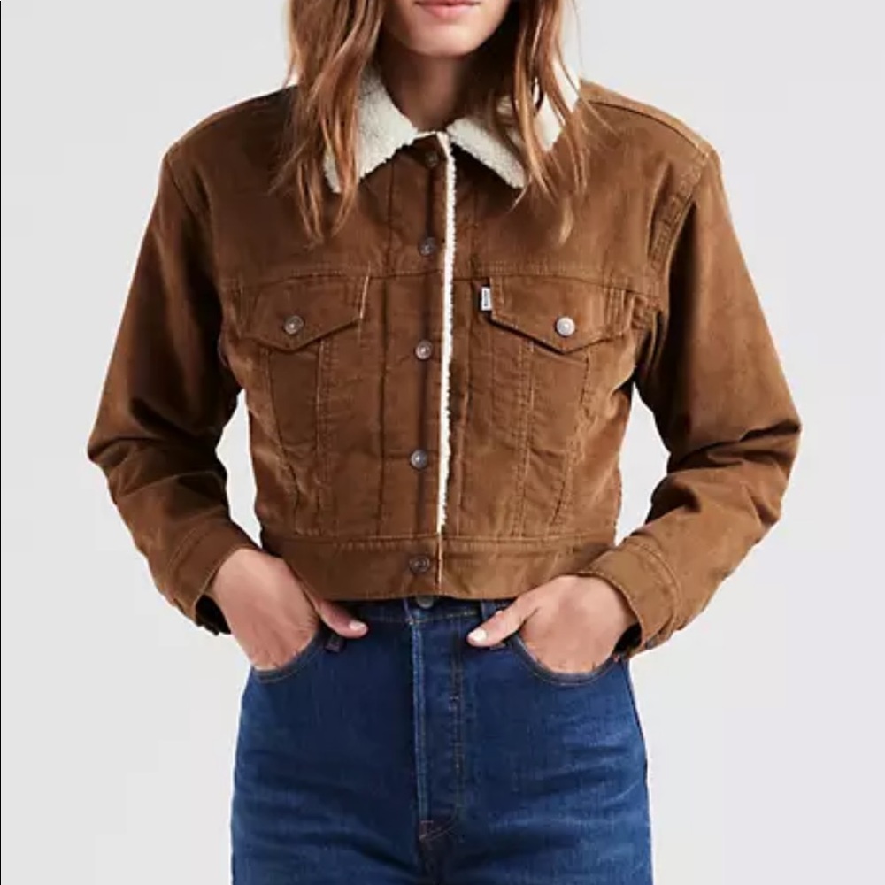 levi’s corduroy trucker jacket ♡